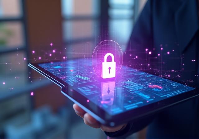 Secure data processing and human capital analytics illustration